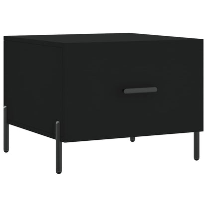 vidaXL Coffee Tables 2 pcs Black 50x50x40 cm Engineered Wood