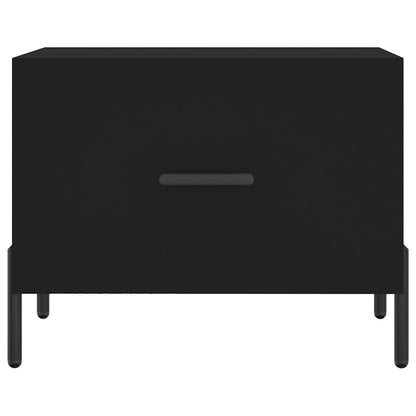 vidaXL Coffee Tables 2 pcs Black 50x50x40 cm Engineered Wood