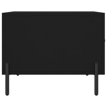 vidaXL Coffee Tables 2 pcs Black 50x50x40 cm Engineered Wood