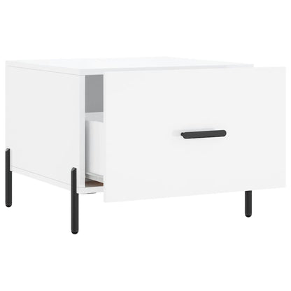 vidaXL Coffee Tables 2pcs High Gloss White 50x50x40 cm Engineered Wood