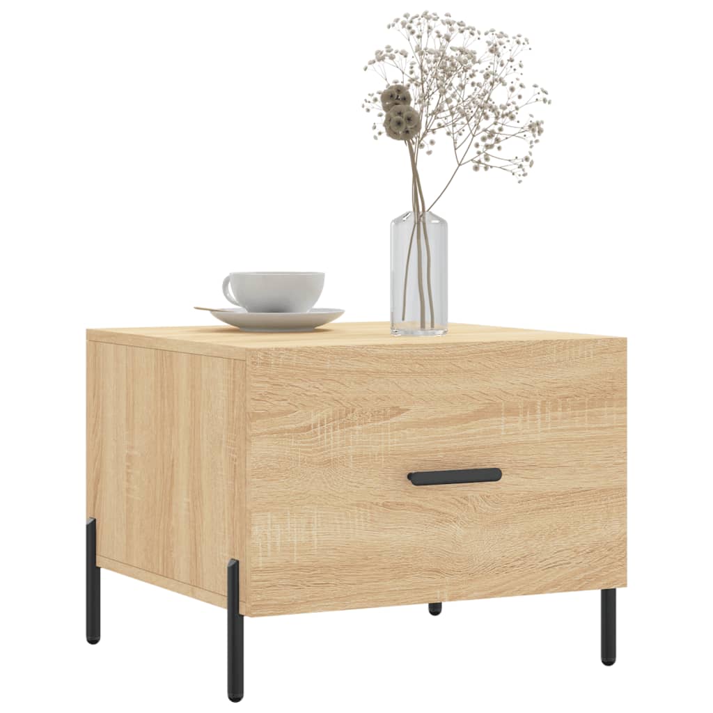 vidaXL Coffee Table Sonoma Oak 50x50x40 cm Engineered Wood