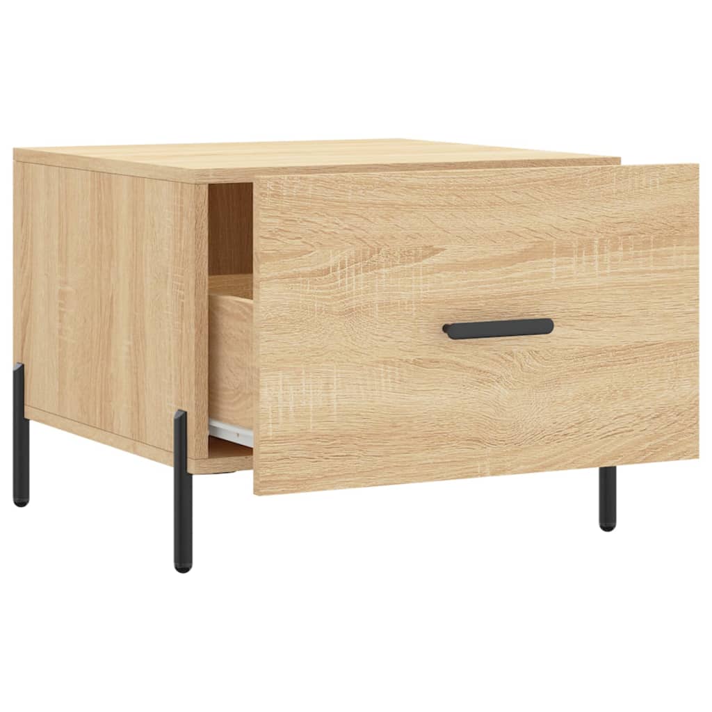 vidaXL Coffee Table Sonoma Oak 50x50x40 cm Engineered Wood