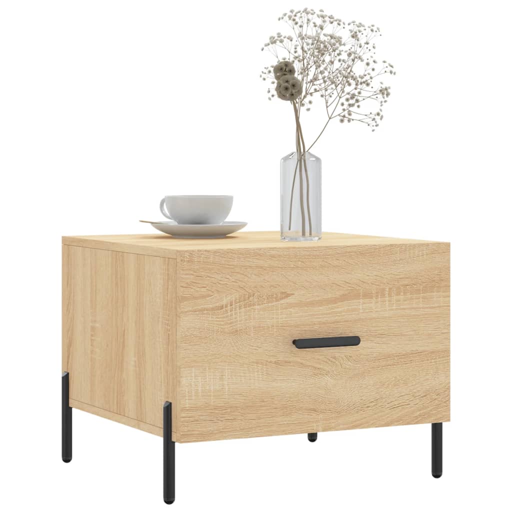 vidaXL Coffee Tables 2 pcs Sonoma Oak 50x50x40 cm Engineered Wood