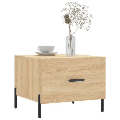 vidaXL Coffee Tables 2 pcs Sonoma Oak 50x50x40 cm Engineered Wood