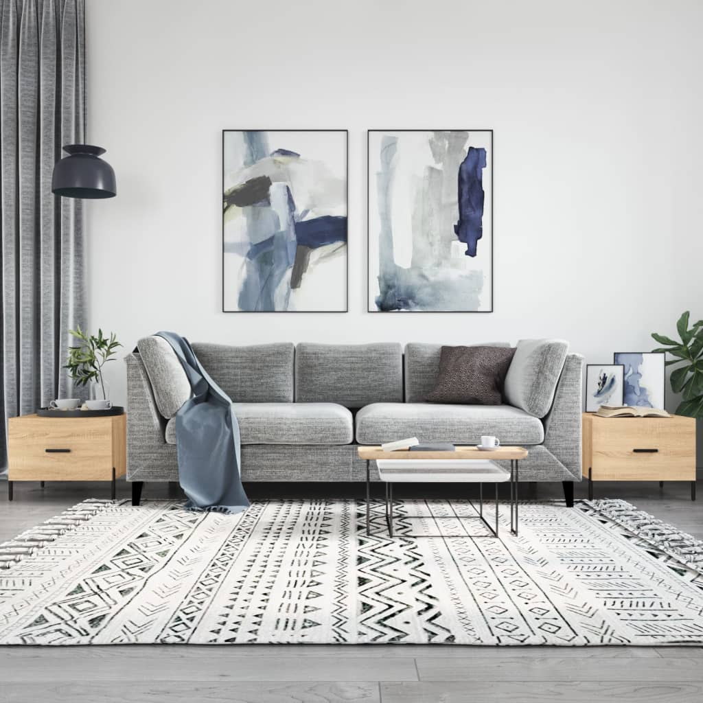 vidaXL Coffee Tables 2 pcs Sonoma Oak 50x50x40 cm Engineered Wood