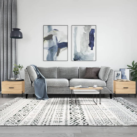 vidaXL Coffee Tables 2 pcs Sonoma Oak 50x50x40 cm Engineered Wood
