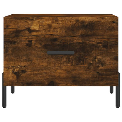 vidaXL Coffee Table Smoked Oak 50x50x40 cm Engineered Wood