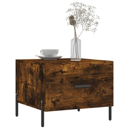 vidaXL Coffee Tables 2 pcs Smoked Oak 50x50x40 cm Engineered Wood