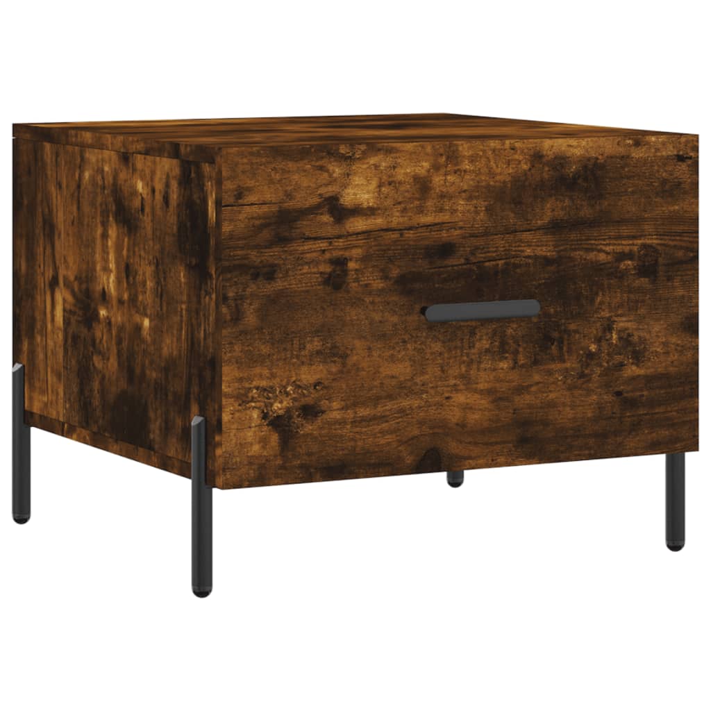 vidaXL Coffee Tables 2 pcs Smoked Oak 50x50x40 cm Engineered Wood