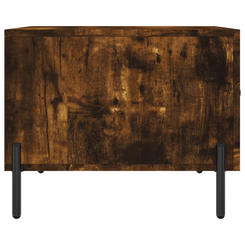 vidaXL Coffee Tables 2 pcs Smoked Oak 50x50x40 cm Engineered Wood