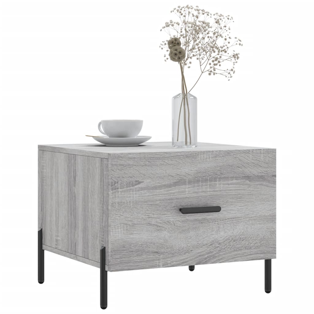vidaXL Coffee Tables 2 pcs Grey Sonoma 50x50x40 cm Engineered Wood