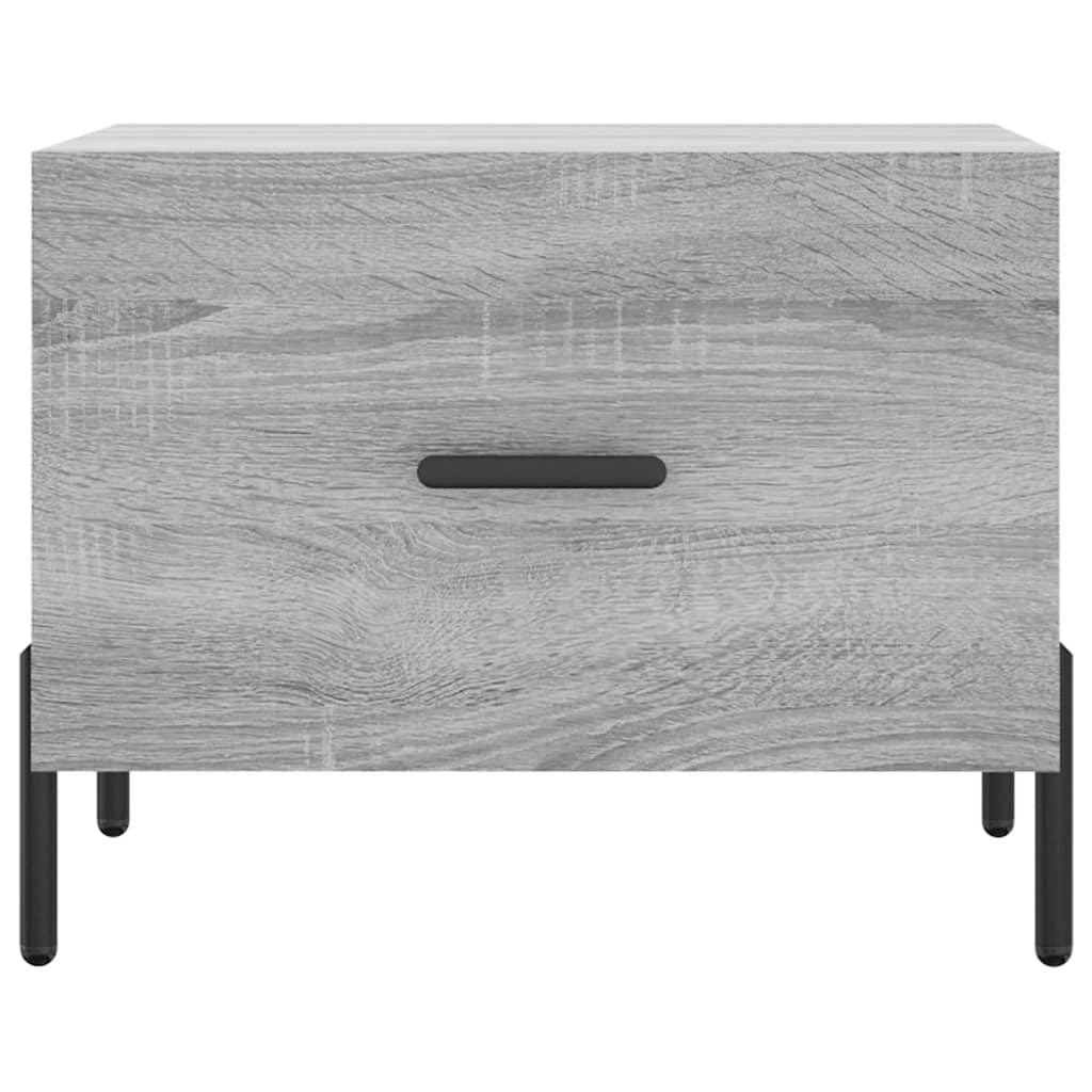 vidaXL Coffee Tables 2 pcs Grey Sonoma 50x50x40 cm Engineered Wood