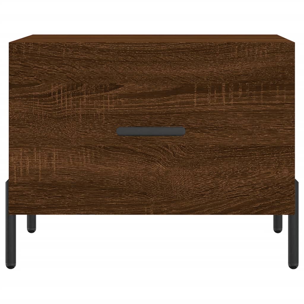 vidaXL Coffee Tables 2 pcs Brown Oak 50x50x40 cm Engineered Wood