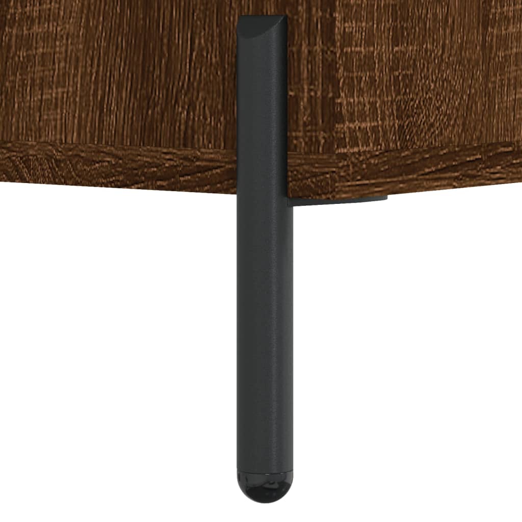 vidaXL Coffee Tables 2 pcs Brown Oak 50x50x40 cm Engineered Wood