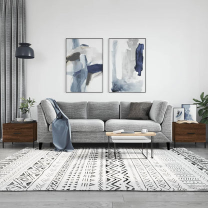 vidaXL Coffee Tables 2 pcs Brown Oak 50x50x40 cm Engineered Wood
