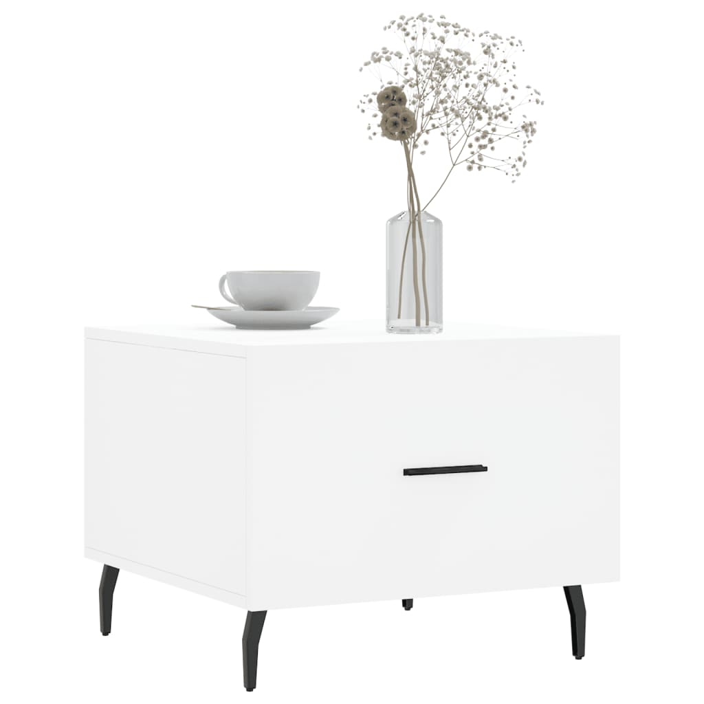 vidaXL Coffee Table White 50x50x40 cm Engineered Wood