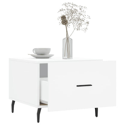 vidaXL Coffee Table White 50x50x40 cm Engineered Wood