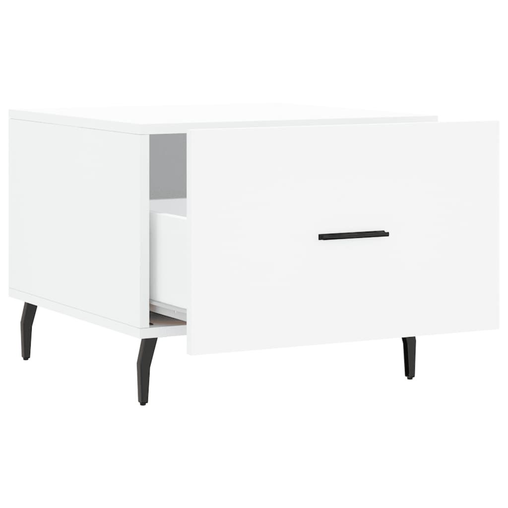 vidaXL Coffee Table White 50x50x40 cm Engineered Wood