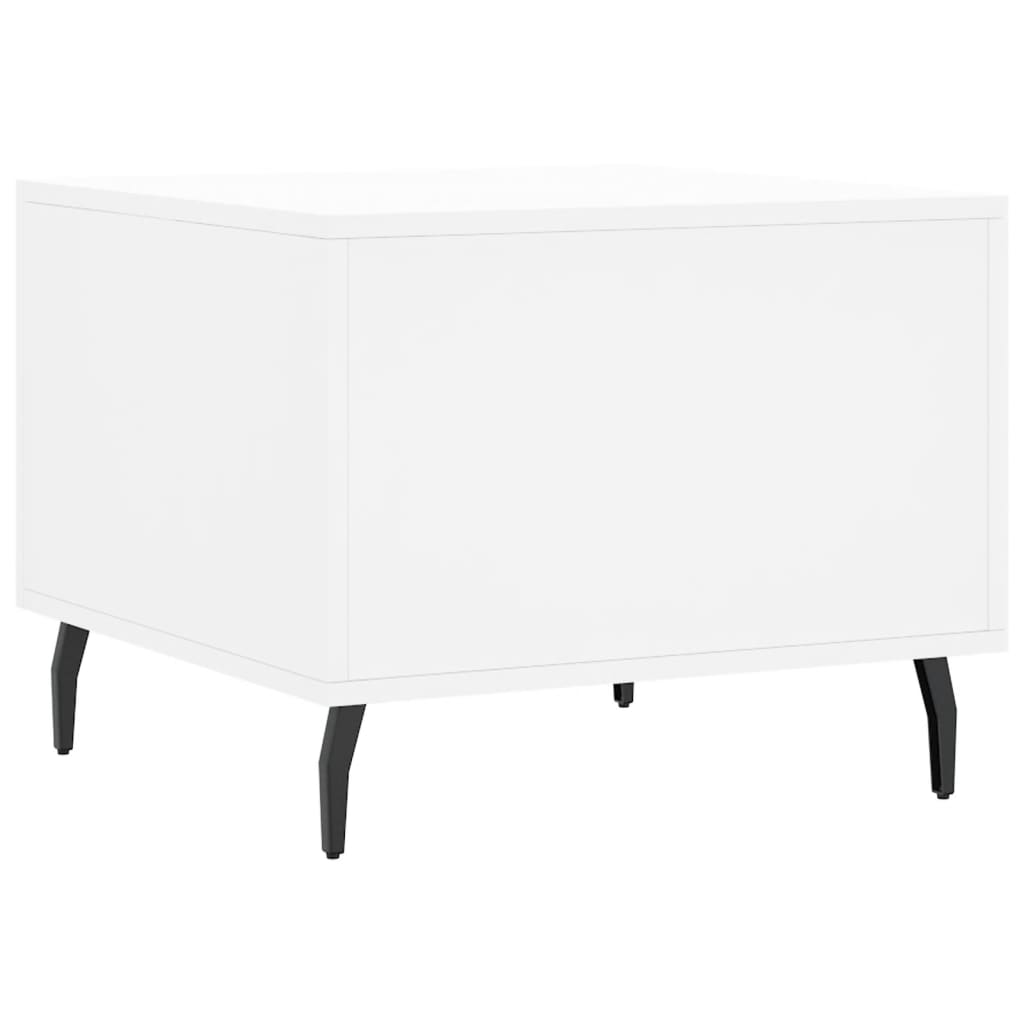 vidaXL Coffee Table White 50x50x40 cm Engineered Wood