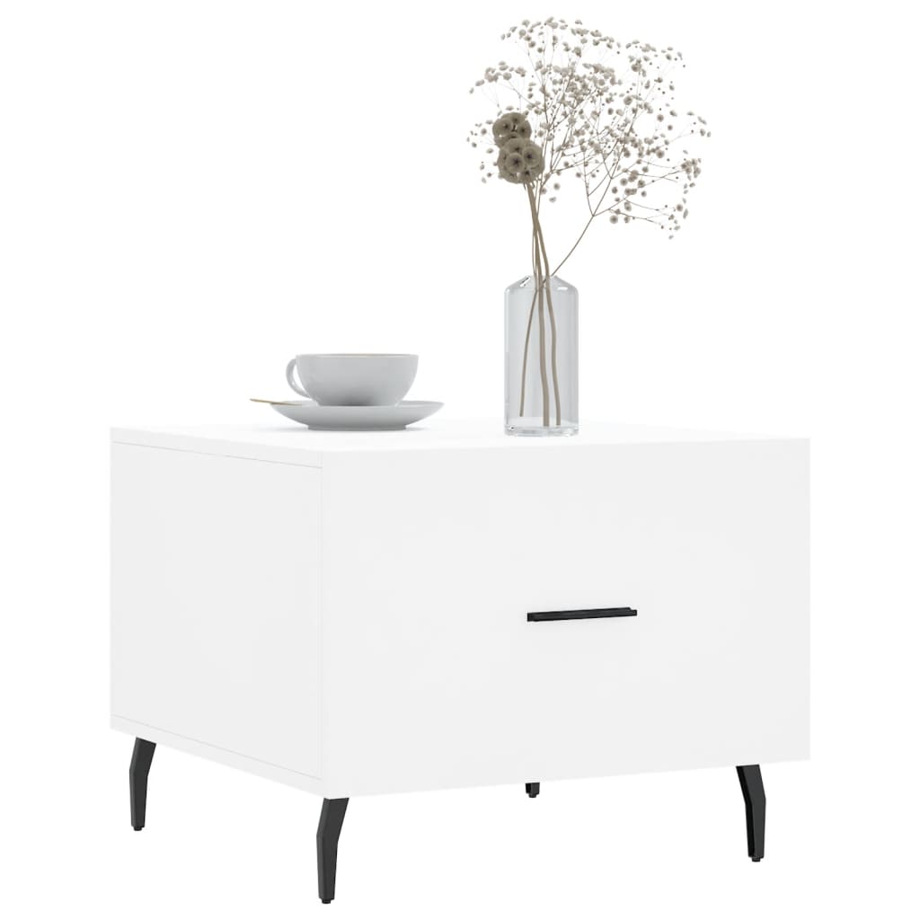 vidaXL Coffee Tables 2 pcs White 50x50x40 cm Engineered Wood