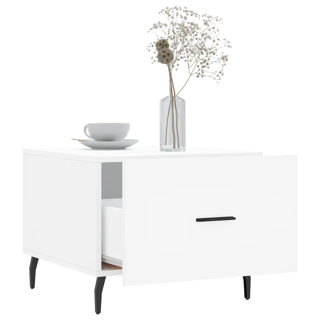 vidaXL Coffee Tables 2 pcs White 50x50x40 cm Engineered Wood