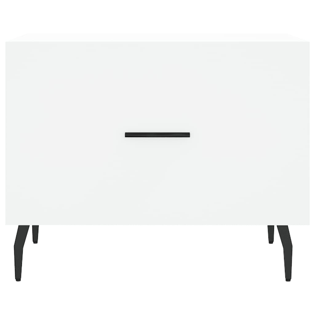 vidaXL Coffee Tables 2 pcs White 50x50x40 cm Engineered Wood