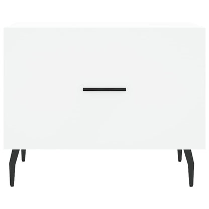 vidaXL Coffee Tables 2 pcs White 50x50x40 cm Engineered Wood