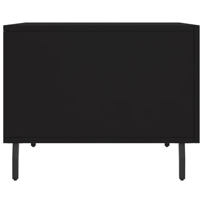 vidaXL Coffee Table Black 50x50x40 cm Engineered Wood