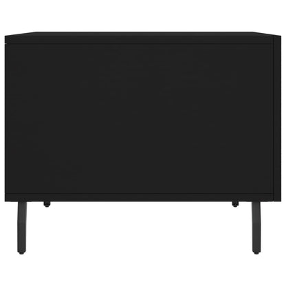 vidaXL Coffee Tables 2 pcs Black 50x50x40 cm Engineered Wood