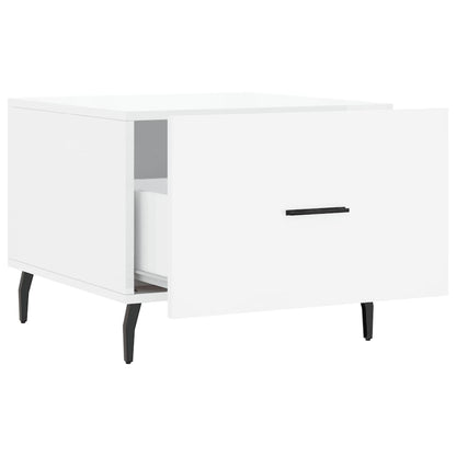 vidaXL Coffee Tables 2pcs High Gloss White 50x50x40 cm Engineered Wood