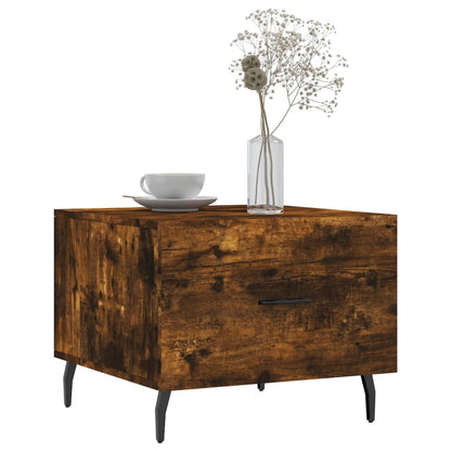 vidaXL Coffee Tables 2 pcs Smoked Oak 50x50x40 cm Engineered Wood
