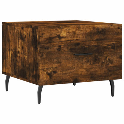vidaXL Coffee Tables 2 pcs Smoked Oak 50x50x40 cm Engineered Wood