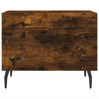 vidaXL Coffee Tables 2 pcs Smoked Oak 50x50x40 cm Engineered Wood