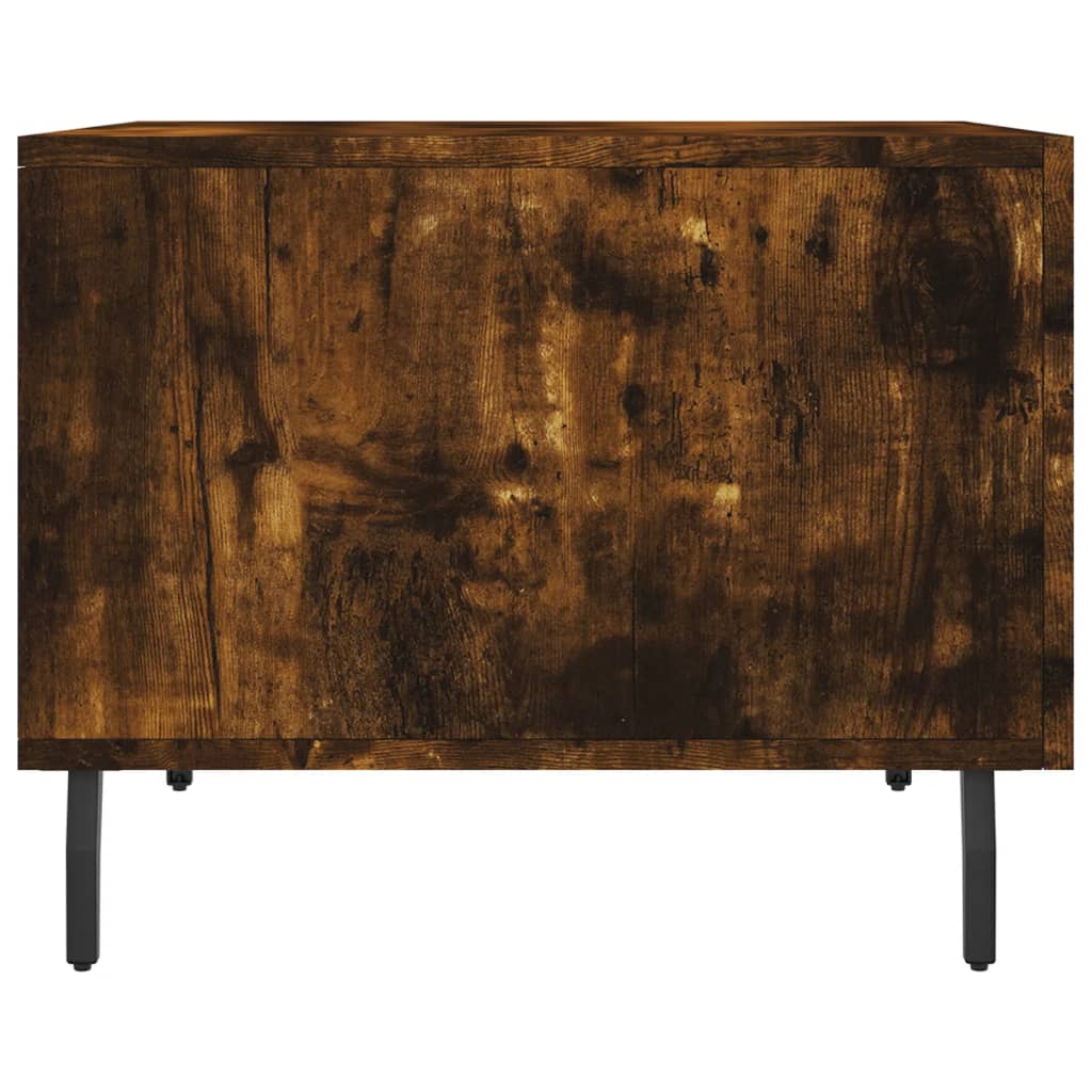 vidaXL Coffee Tables 2 pcs Smoked Oak 50x50x40 cm Engineered Wood
