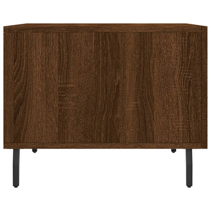 vidaXL Coffee Table Brown Oak 50x50x40 cm Engineered Wood