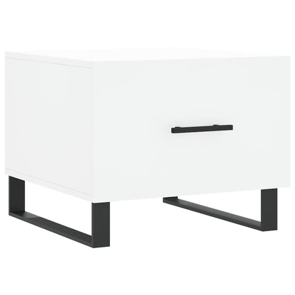 vidaXL Coffee Table White 50x50x40 cm Engineered Wood
