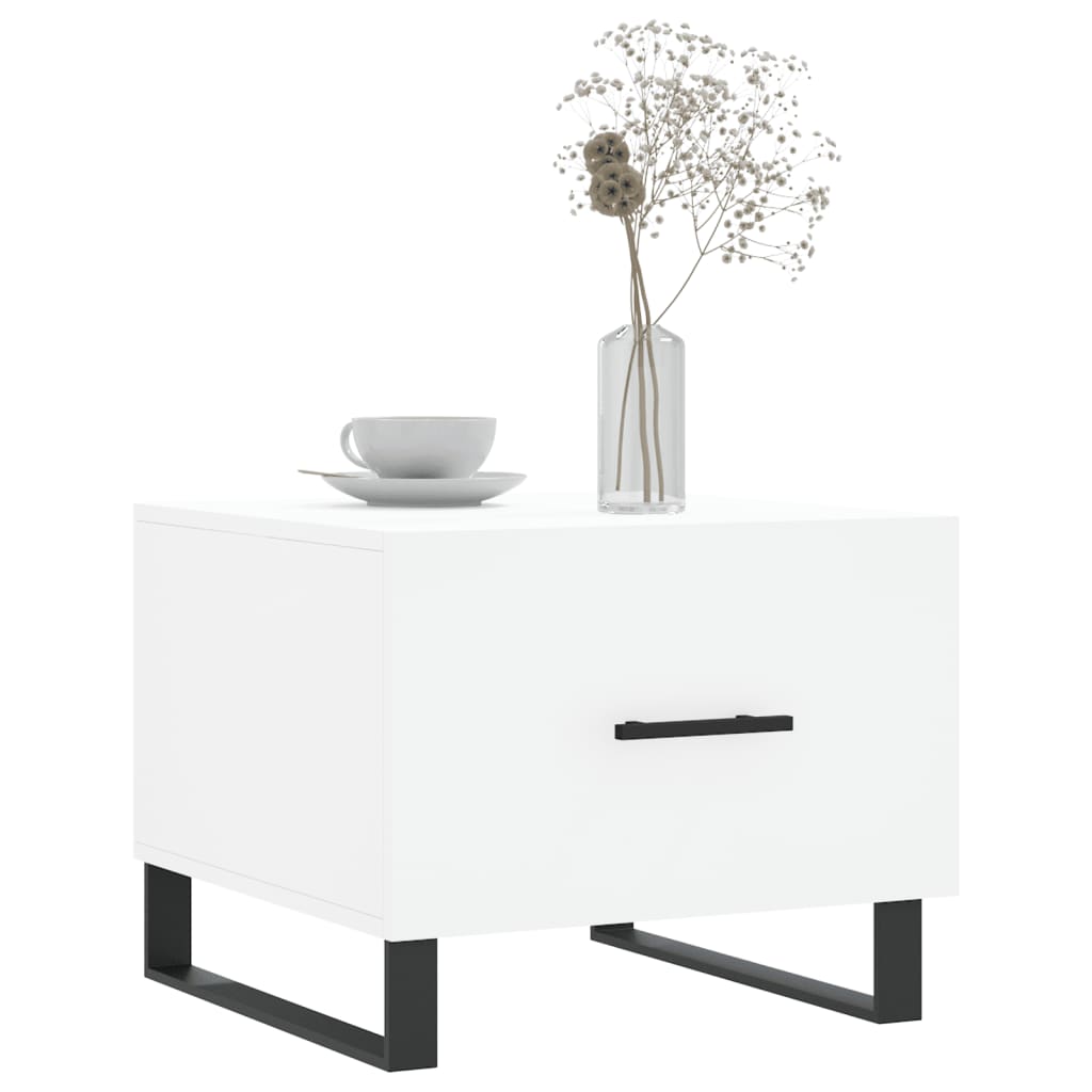 vidaXL Coffee Table White 50x50x40 cm Engineered Wood