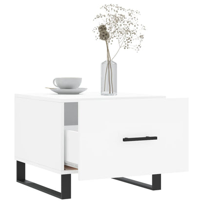 vidaXL Coffee Table White 50x50x40 cm Engineered Wood