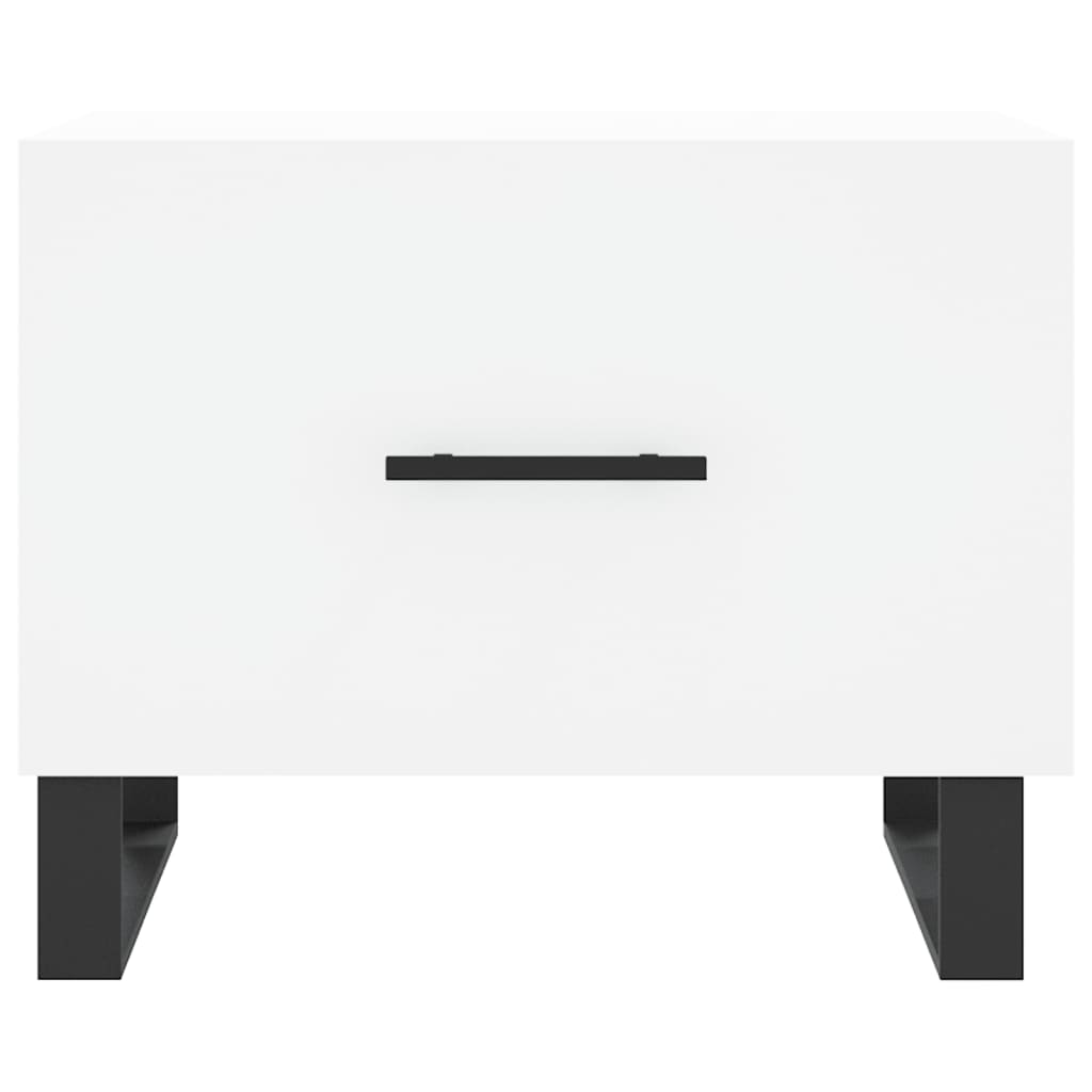 vidaXL Coffee Table White 50x50x40 cm Engineered Wood