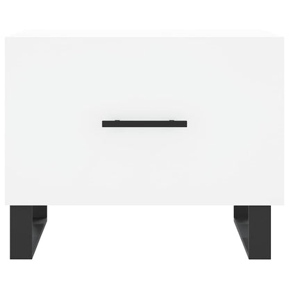 vidaXL Coffee Table White 50x50x40 cm Engineered Wood