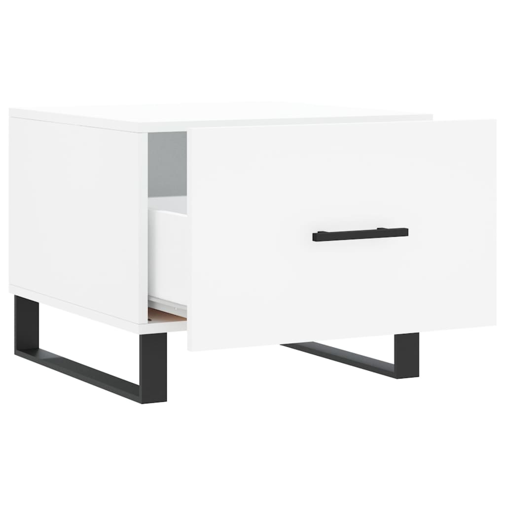 vidaXL Coffee Table White 50x50x40 cm Engineered Wood