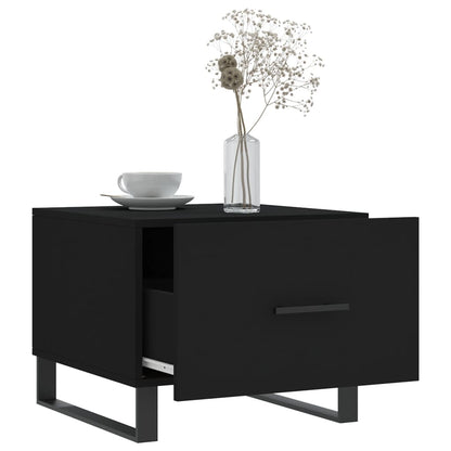 vidaXL Coffee Tables 2 pcs Black 50x50x40 cm Engineered Wood