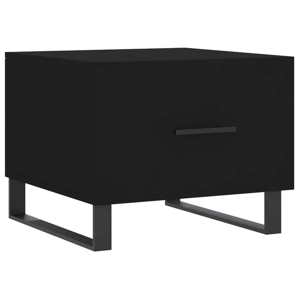 vidaXL Coffee Tables 2 pcs Black 50x50x40 cm Engineered Wood