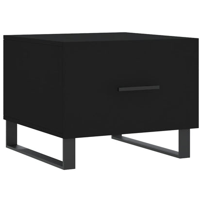 vidaXL Coffee Tables 2 pcs Black 50x50x40 cm Engineered Wood