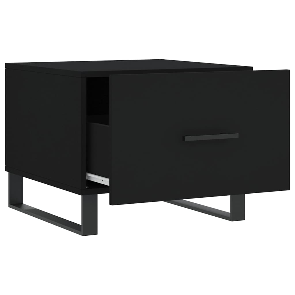 vidaXL Coffee Tables 2 pcs Black 50x50x40 cm Engineered Wood