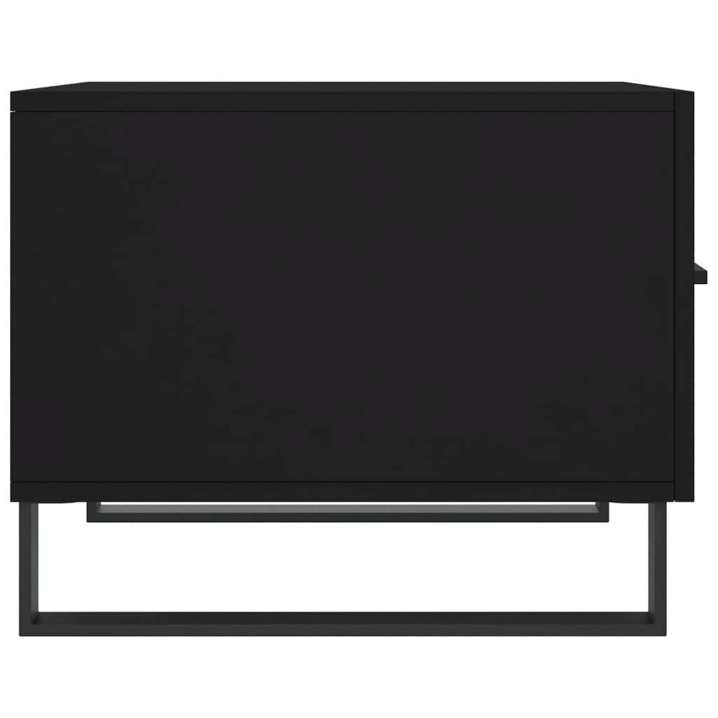 vidaXL Coffee Tables 2 pcs Black 50x50x40 cm Engineered Wood