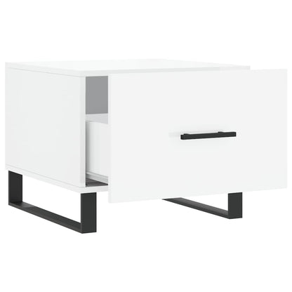 vidaXL Coffee Tables 2pcs High Gloss White 50x50x40 cm Engineered Wood