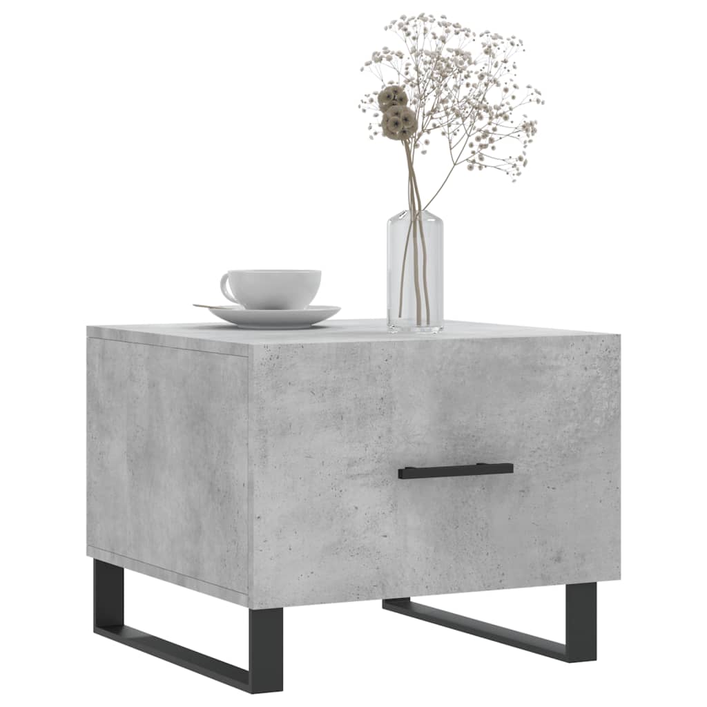 vidaXL Coffee Tables 2 pcs Concrete Grey 50x50x40 cm Engineered Wood