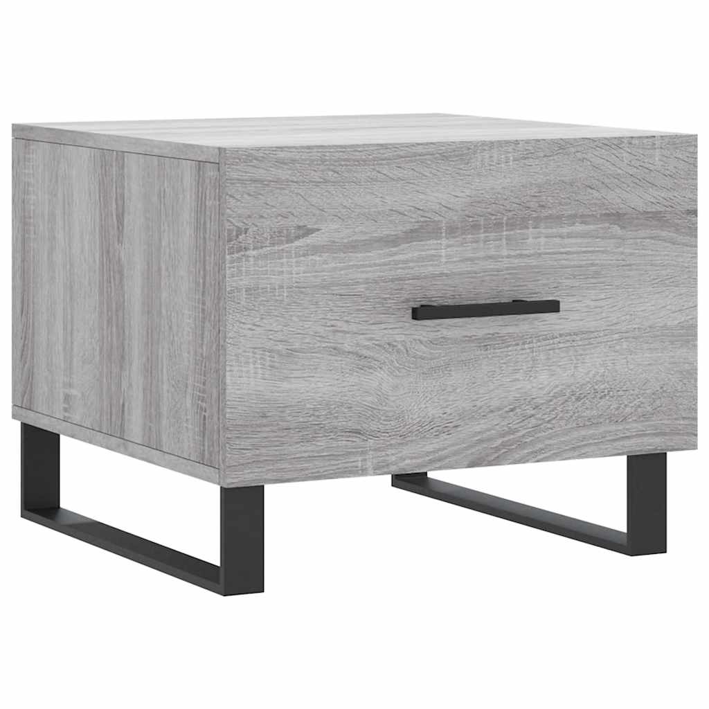 vidaXL Coffee Table Grey Sonoma 50x50x40 cm Engineered Wood