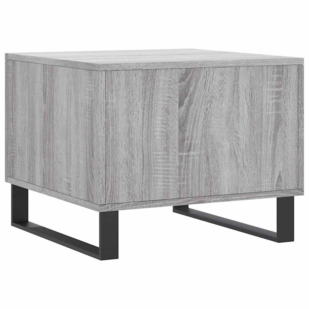 vidaXL Coffee Table Grey Sonoma 50x50x40 cm Engineered Wood